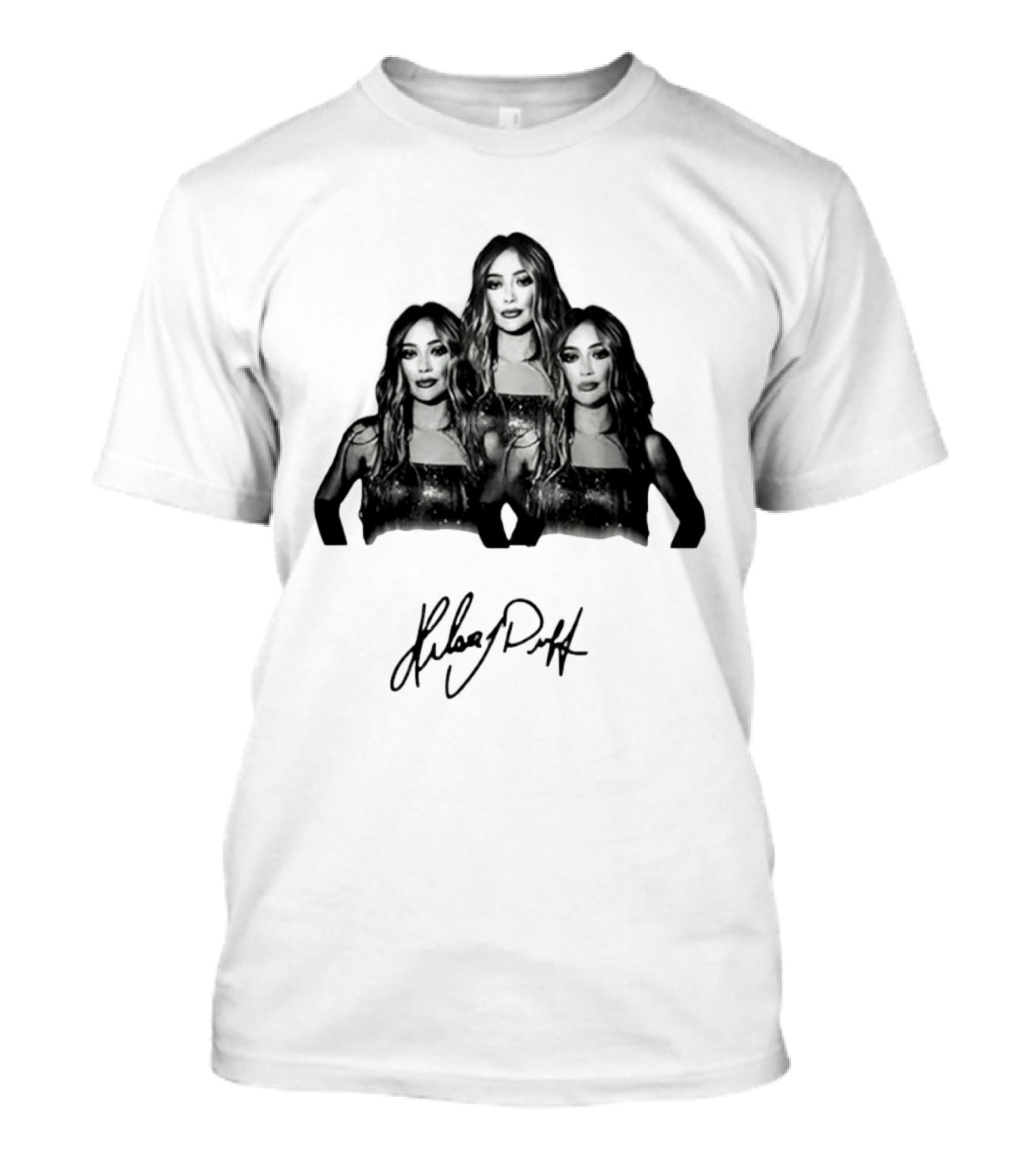 Hilary Duff Celebrity Singer Actress Signature Style Trio T-Shirt