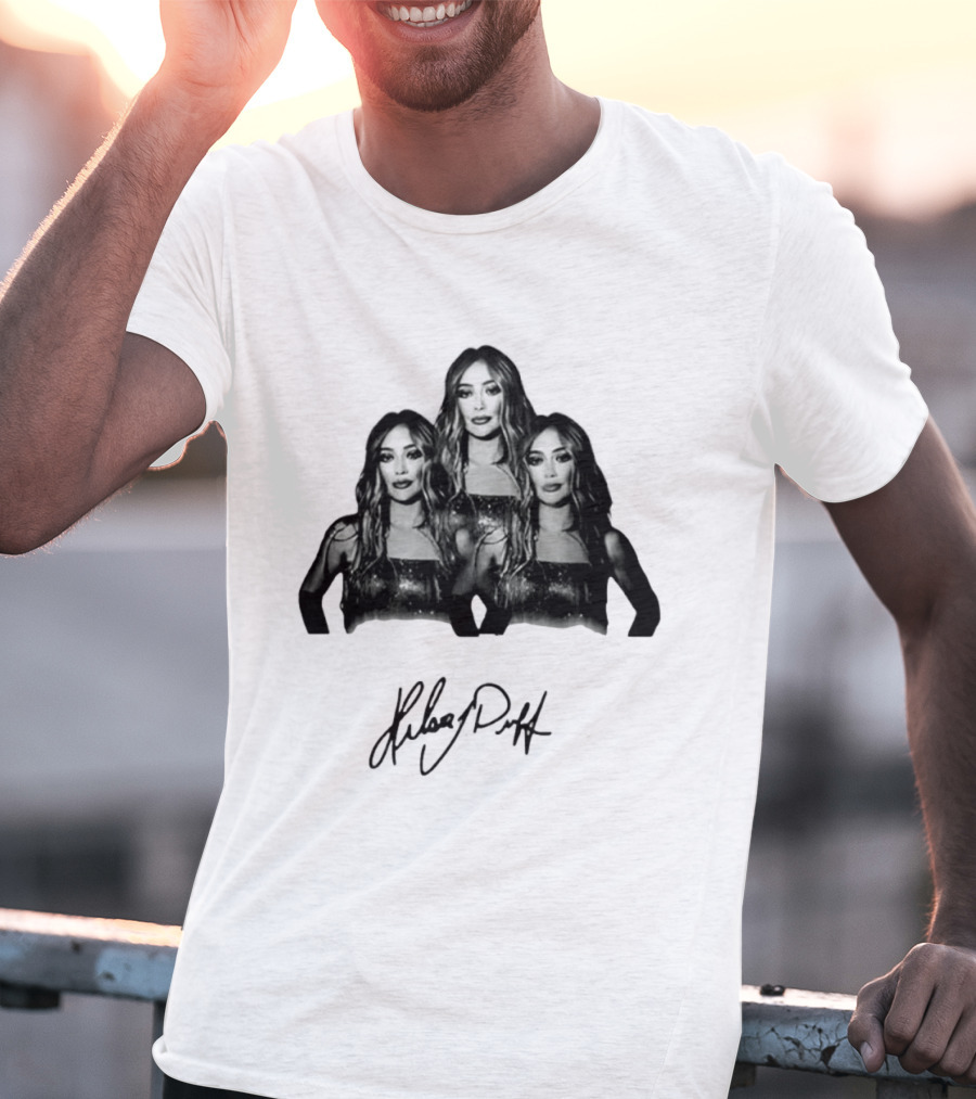 Hilary Duff Celebrity Singer Actress Signature Style Trio T-Shirt