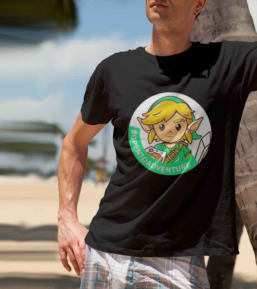 #OPENTOADVENTURE Link The Legend Of Zelda T-Shirt