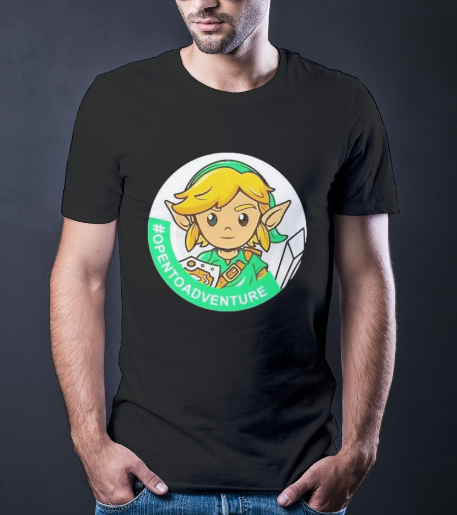 #OPENTOADVENTURE Link The Legend Of Zelda T-Shirt