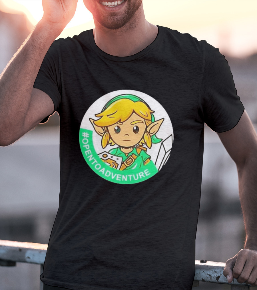 #OPENTOADVENTURE Link The Legend Of Zelda T-Shirt