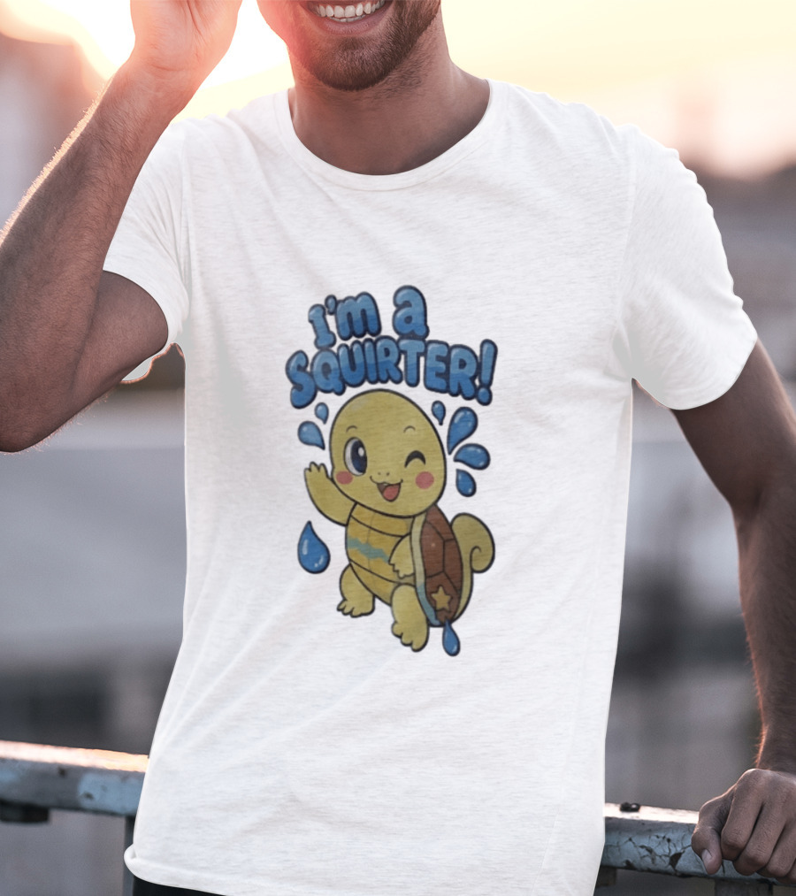 I'm A Squirter Squirtle Fan Favorite Pokémon Splashing Fun T-Shirt