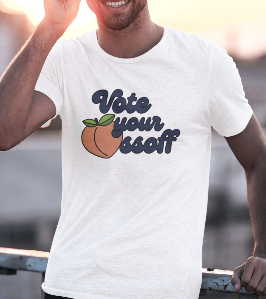 Vote Your Ossoff Peach T-Shirt