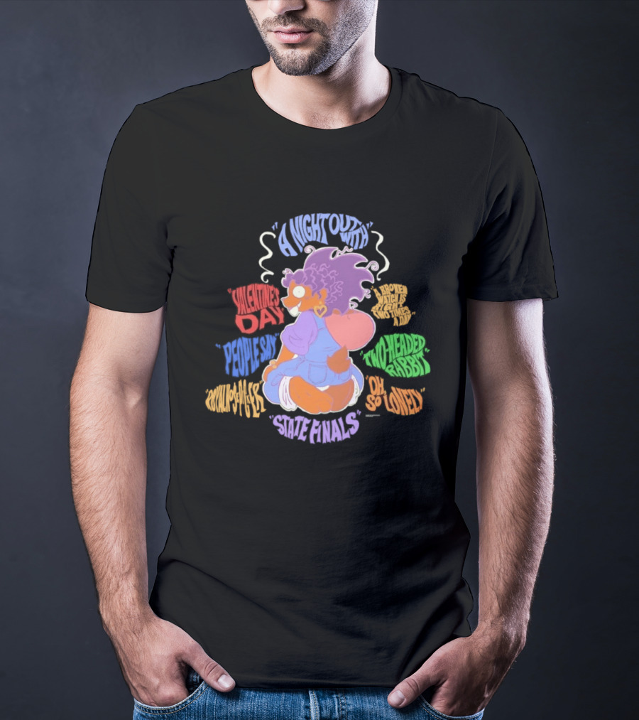 A Night Out Valentine's Day Two Headed Rabbit Rare Animals So Loved T-Shirt