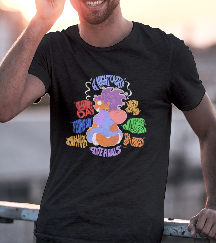 A Night Out Valentine's Day Two Headed Rabbit Rare Animals So Loved T-Shirt