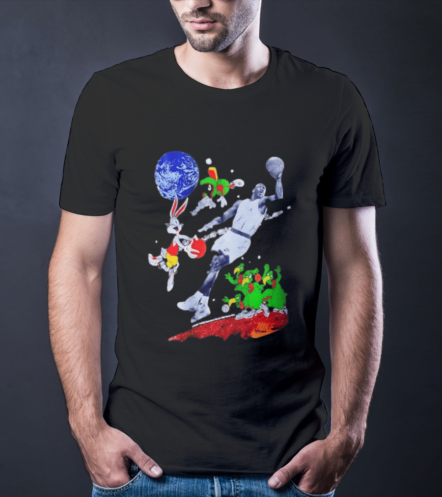 Nike Michael Jordan Looney Tunes Space Jam Basketball Nike T-Shirt