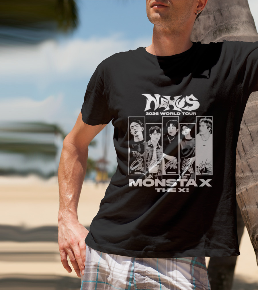 Nexus 2026 World Tour Monsta X With Shownu Jooheon Hyungwon Kihyun Minhyuk T-Shirt