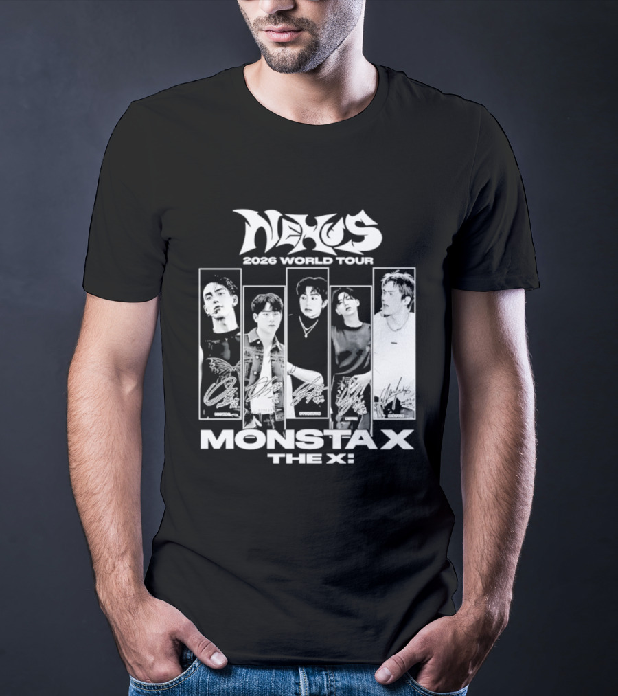 Nexus 2026 World Tour Monsta X With Shownu Jooheon Hyungwon Kihyun Minhyuk T-Shirt