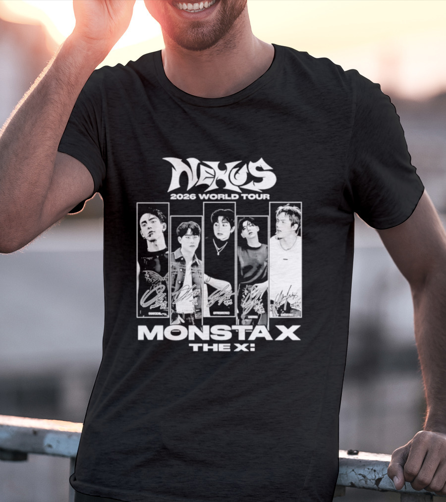 Nexus 2026 World Tour Monsta X With Shownu Jooheon Hyungwon Kihyun Minhyuk T-Shirt