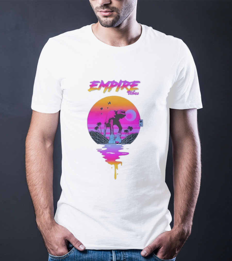 Empire Vibes AT AT Walker Star Wars Sunset T-Shirt