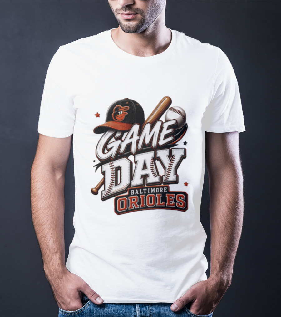 Baltimore Orioles Game Day Baseball MLB 2026 T-Shirt