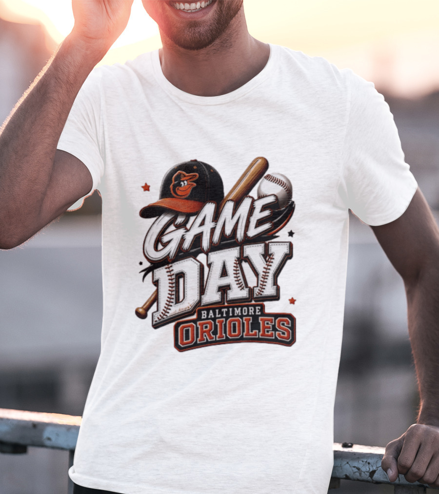 Baltimore Orioles Game Day Baseball MLB 2026 T-Shirt