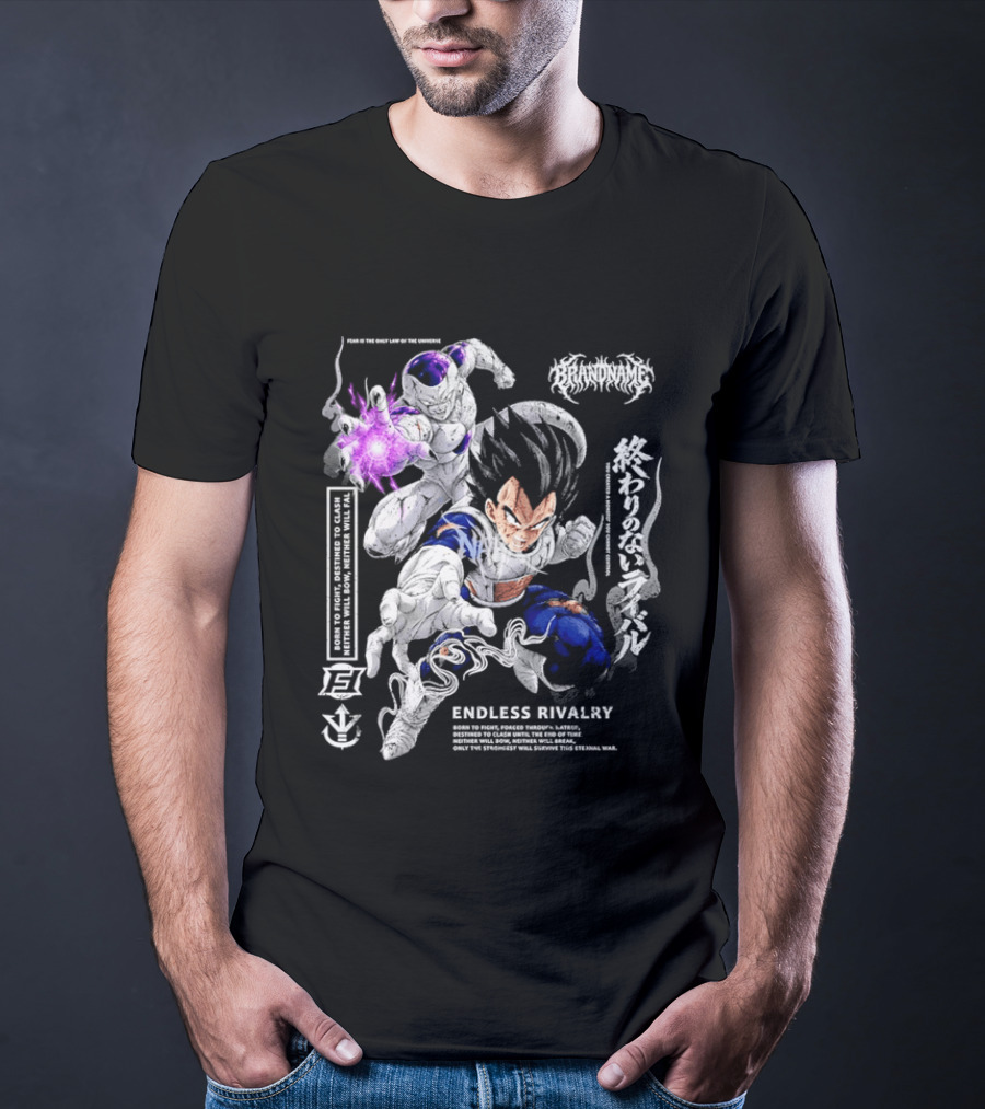 Dragon Ball Z Vegeta Frieza Battle Endless Rivalry Iconic Anime Characters T-Shirt