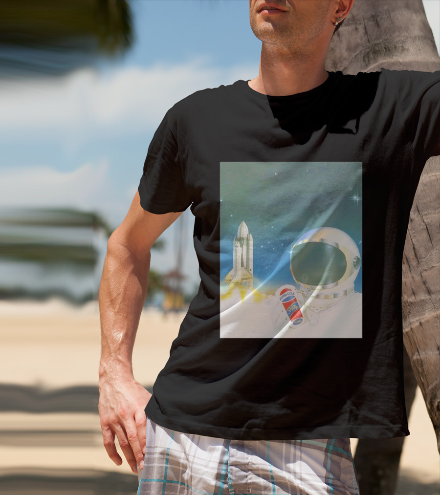 Pepsi Cola Astronaut Space Shuttle USA Reach For The Stars T-Shirt