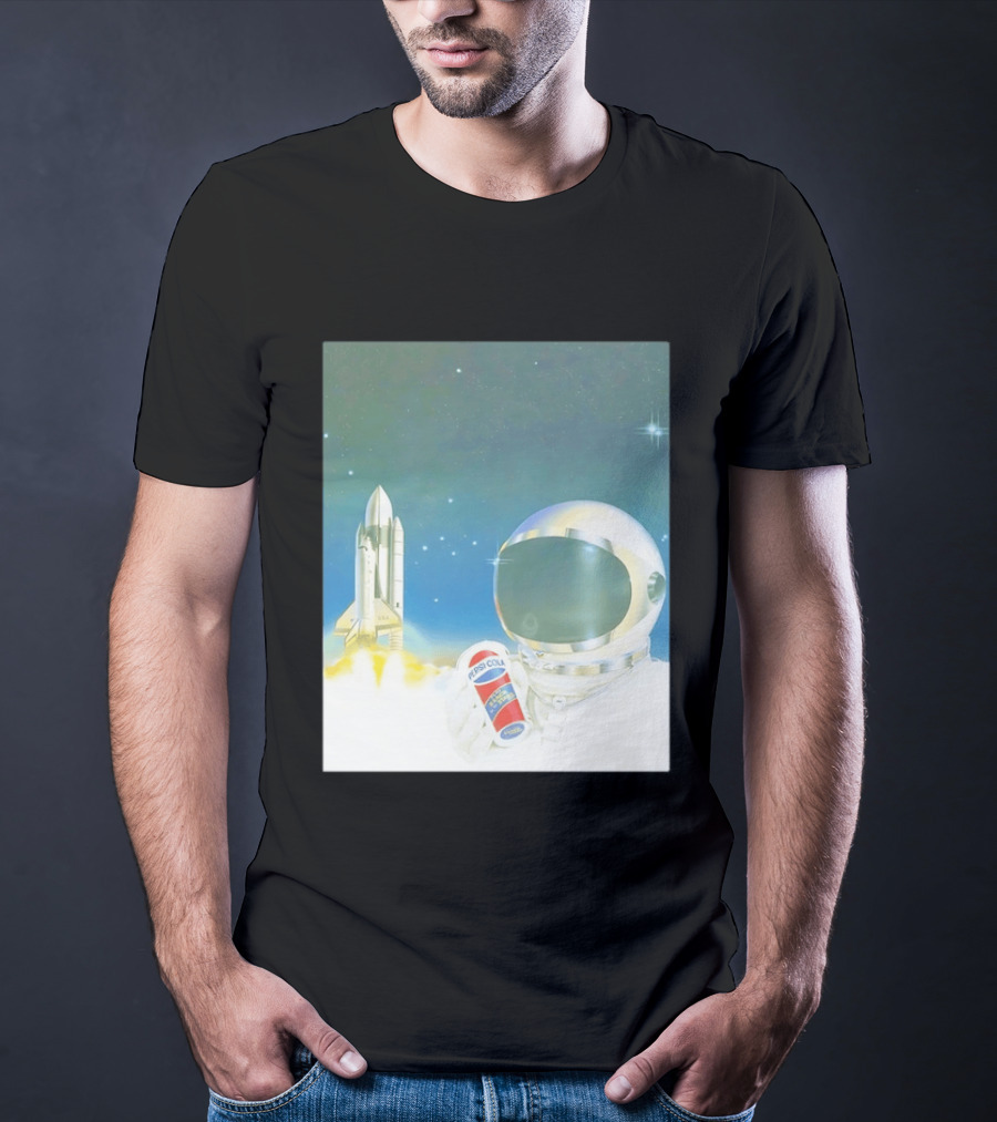 Pepsi Cola Astronaut Space Shuttle USA Reach For The Stars T-Shirt