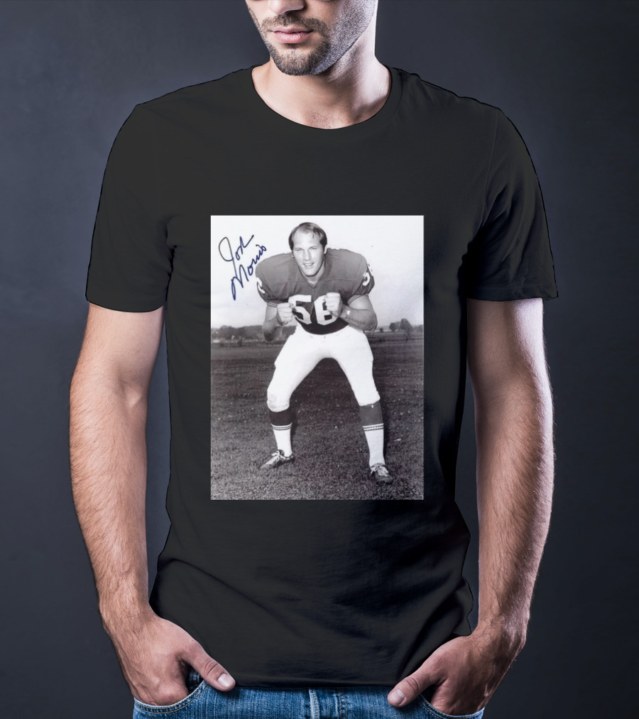 Rip Jon Morris 1942 2026 Signed Photo Vintage Football Player 56 T-Shirt