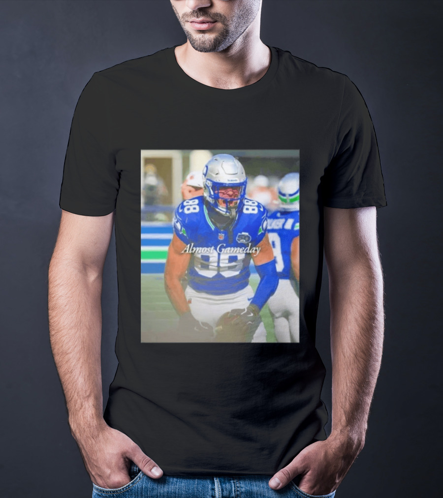 Seattle Seahawks Almost Gameday 88 Walker III Football Action T-Shirt
