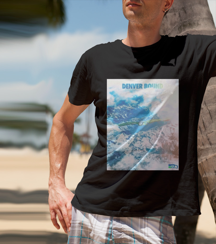 Seattle Seahawks Denver Bound Mountain Flight T-Shirt