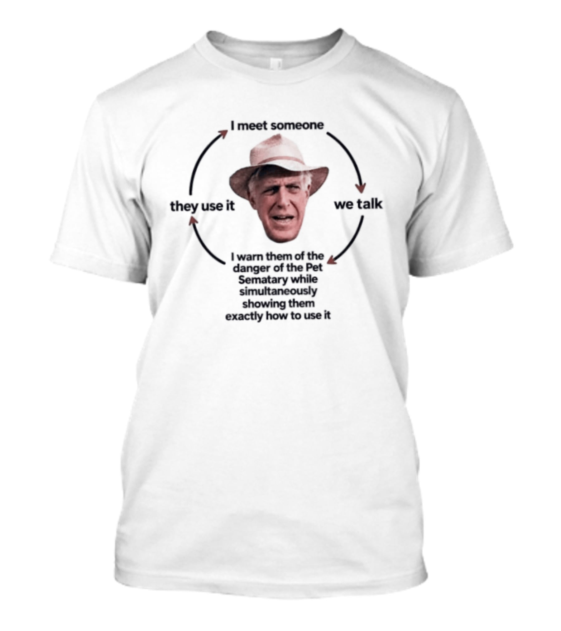 Fred Gwynne Pet Sematary Jud Crandall Circle Of Life Meme T-Shirt
