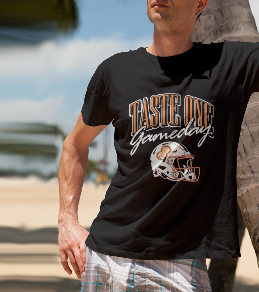 Taste One Gameday Football Helmet Tailgate T-Shirt