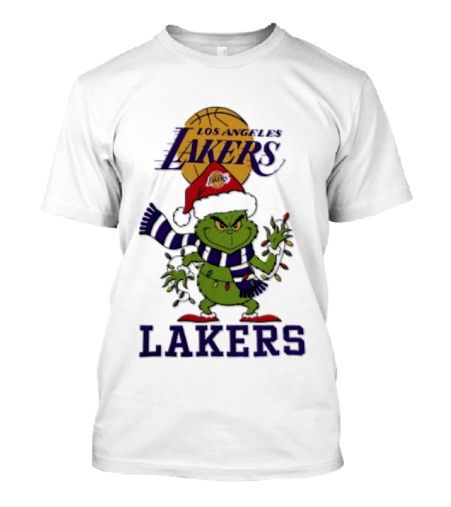 Grinch Los Angeles Lakers Christmas 2026 Holiday Magic T-Shirt