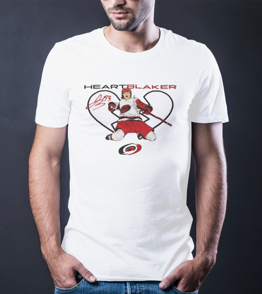 Heartblaker 53 Michael Bunting Carolina Hurricanes T-Shirt