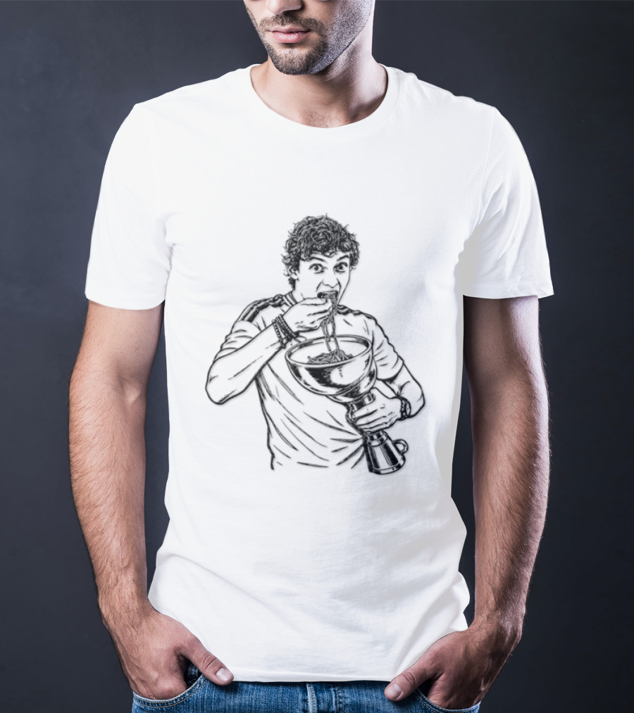 Kimi Italian Racing Pasta Grand Prix Noodles Eating T-Shirt