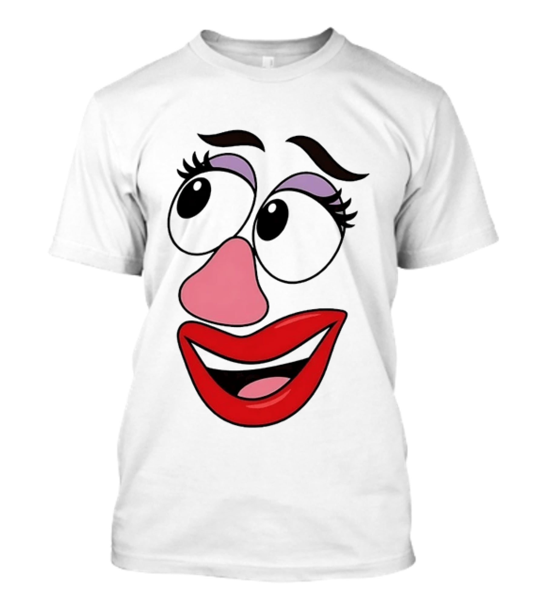 Mrs Potato Head Toy Story Hasbro Cartoon Face T-Shirt