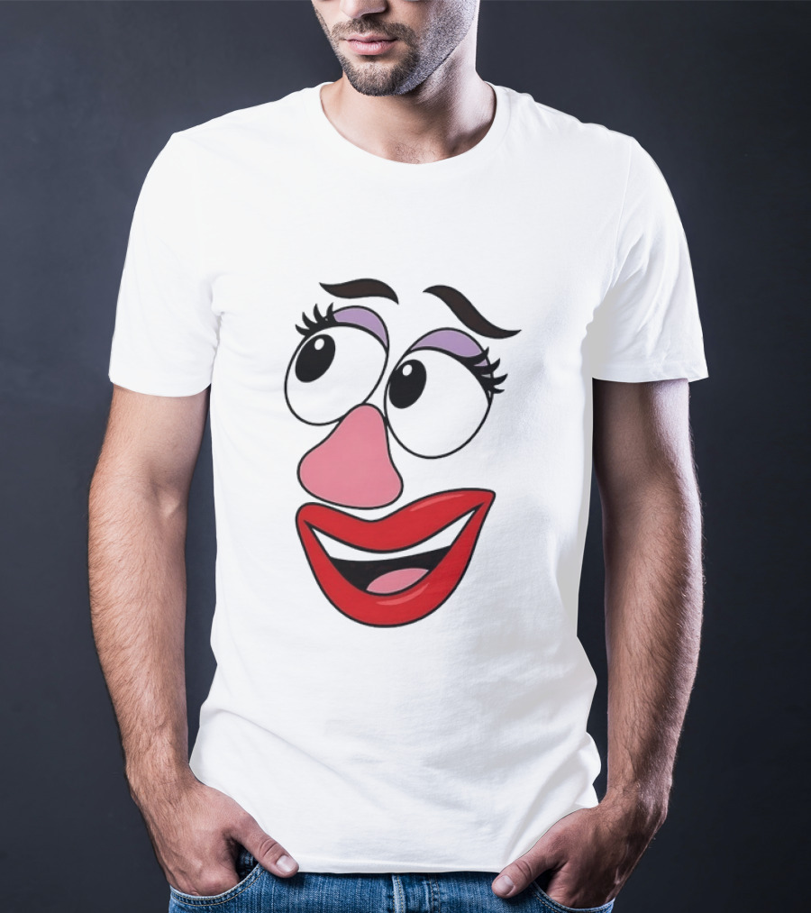 Mrs Potato Head Toy Story Hasbro Cartoon Face T-Shirt
