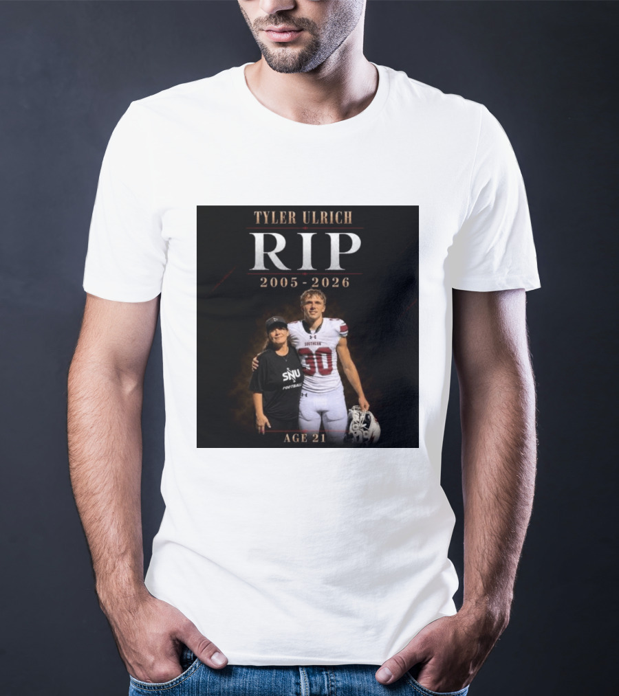 Tyler Ulrich RIP 2005 2026 Age 21 SNU Football T-Shirt