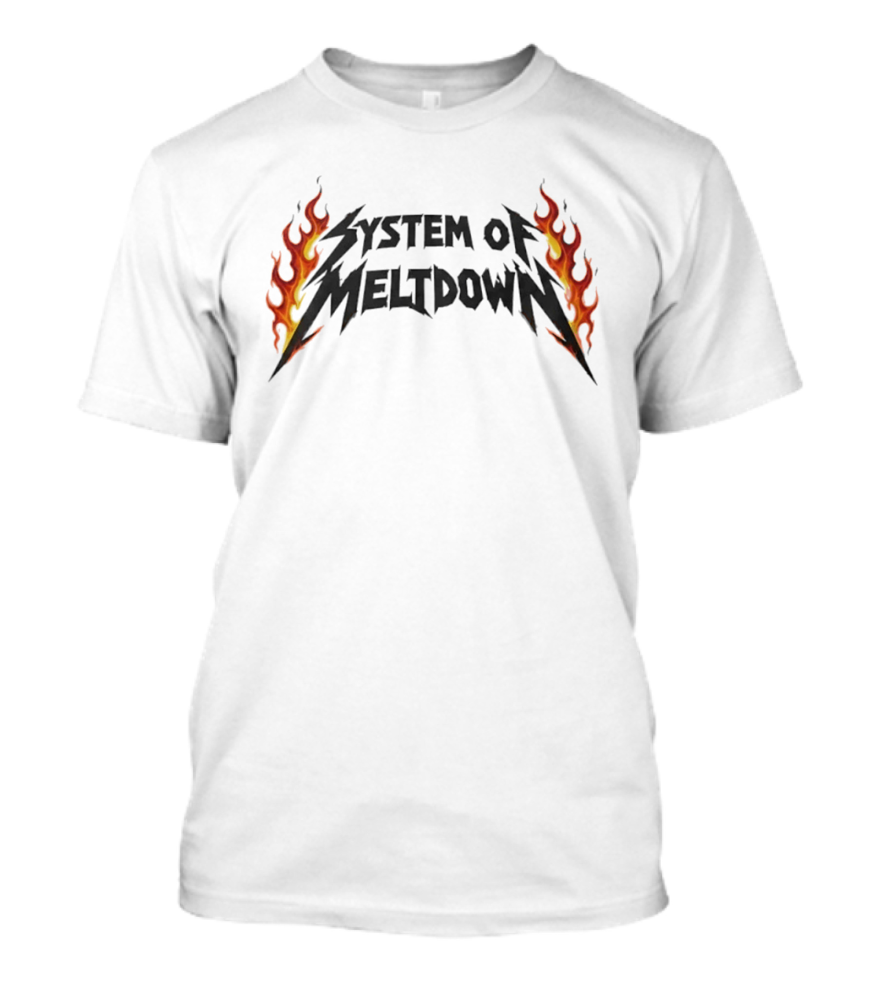 System Of Meltdown Heavy Metal Flaming T-Shirt