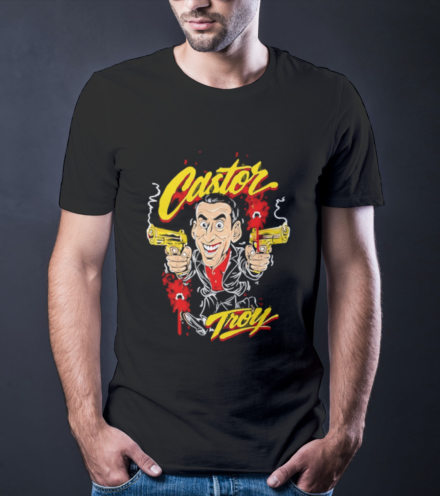 Castor Troy Face Off Nicolas Cage 90s Action Movie T-Shirt
