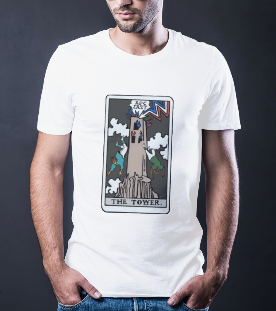 AFC East The Tower Tarot Card Football T-Shirt
