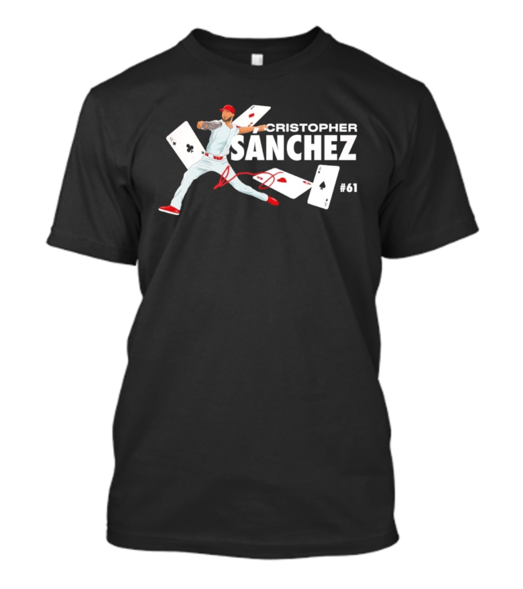 Cristopher Sanchez Philadelphia Phillies No 61 T-Shirt
