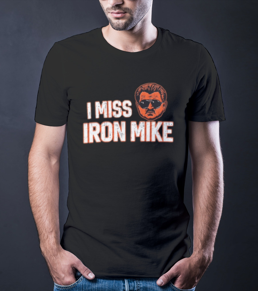 I Miss Iron Mike Ditka Chicago Bears Big Head T-Shirt
