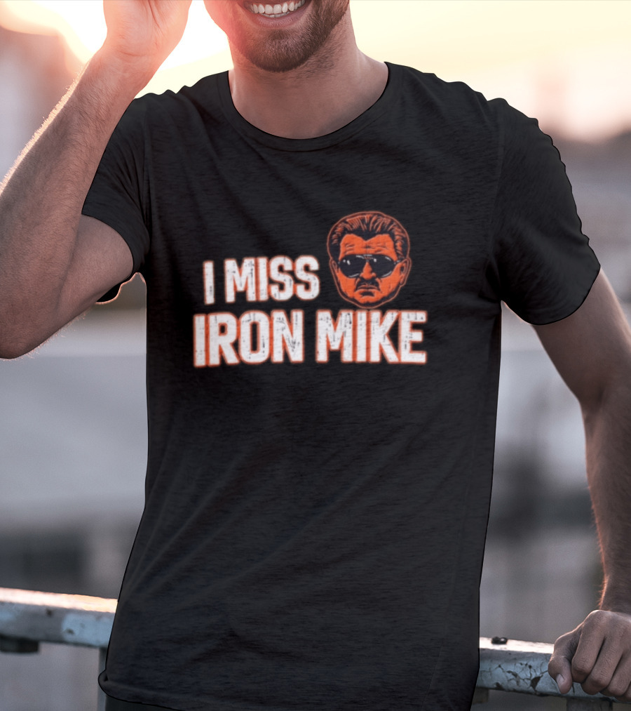I Miss Iron Mike Ditka Chicago Bears Big Head T-Shirt