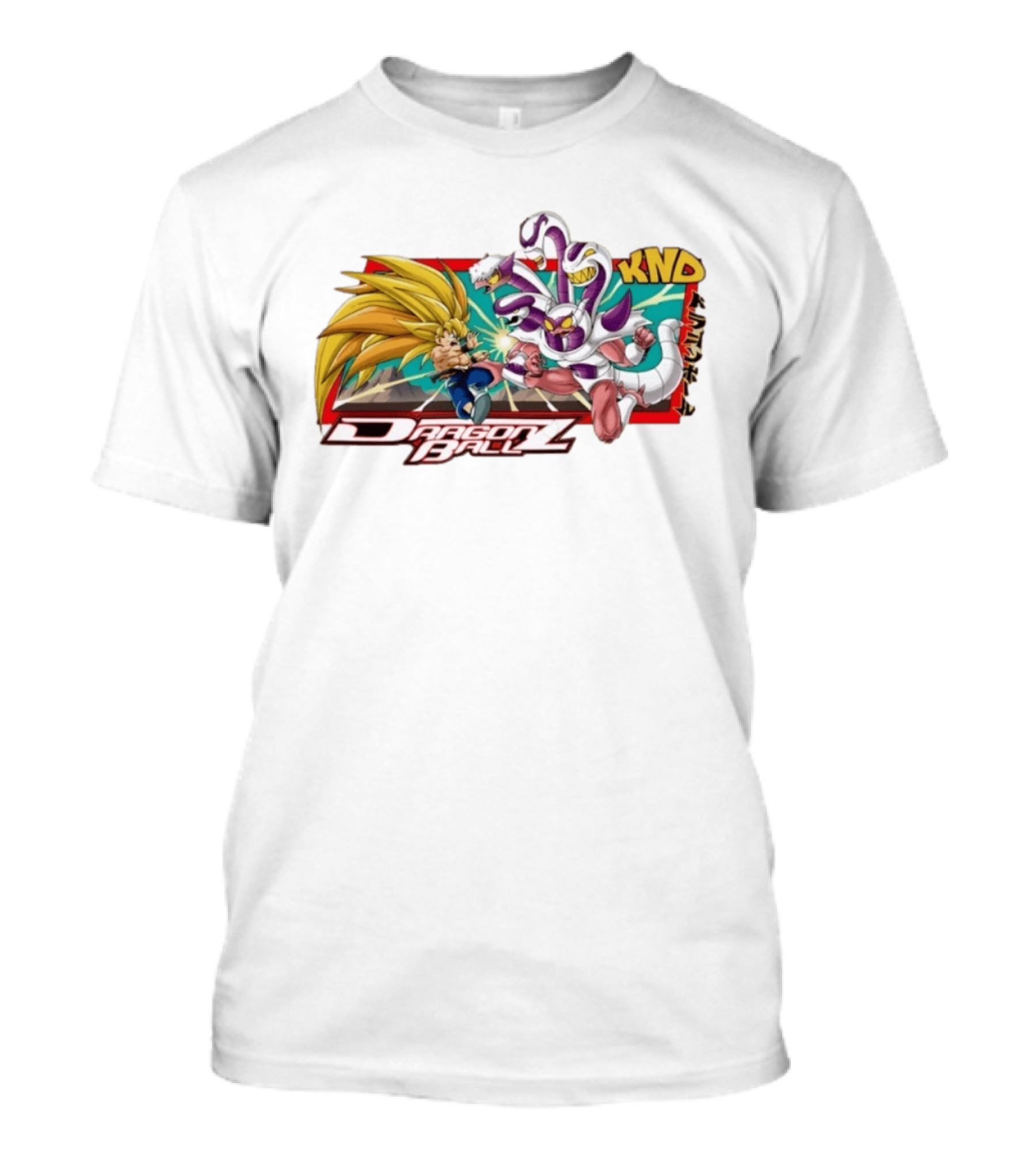 Dragon Ball Z Goku Fighting Frieza Anime T-Shirt
