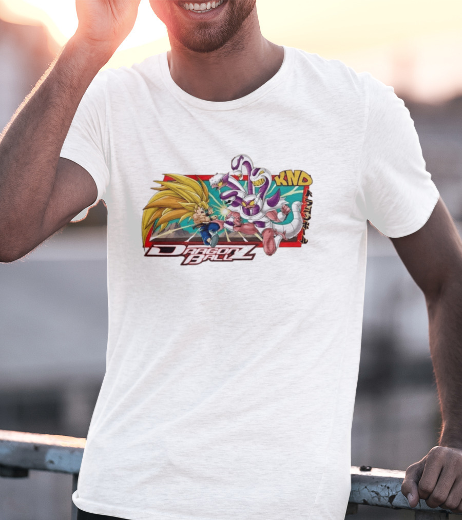 Dragon Ball Z Goku Fighting Frieza Anime T-Shirt