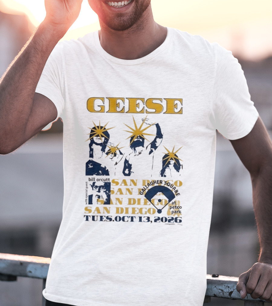 Geese With Special Guest Bill Orcutt At Gallagher Square San Diego October 13 2026 T-Shirt