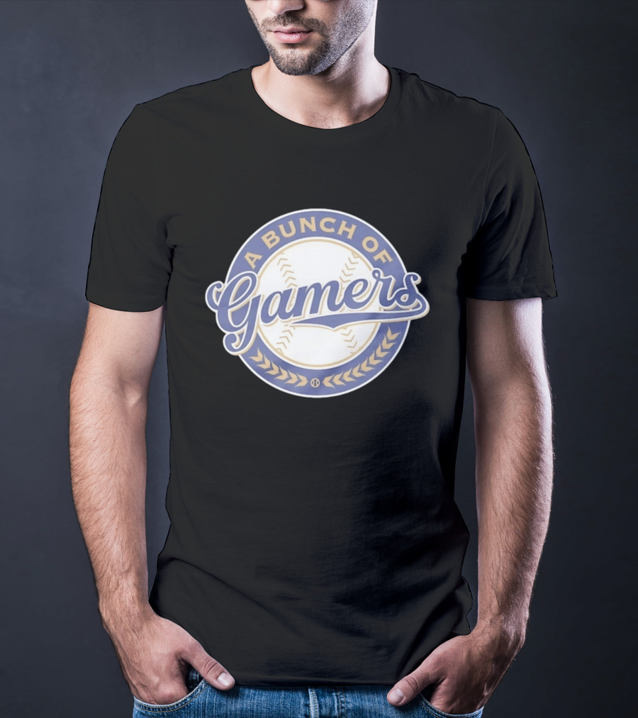 Milwaukee Brewers Bunch Of Gamers Baseball Team Ballgame T-Shirt