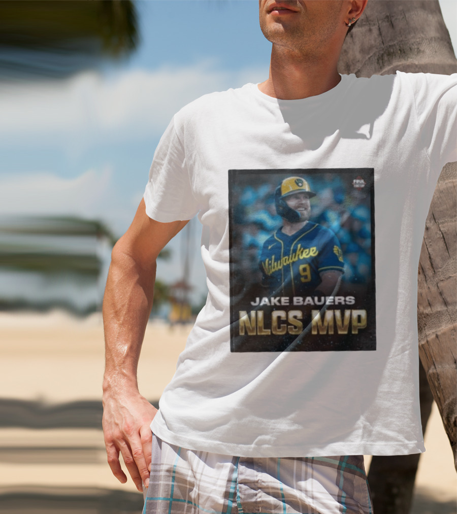 Jake Bauers Milwaukee Brewers No 9 NLCS MVP T-Shirt