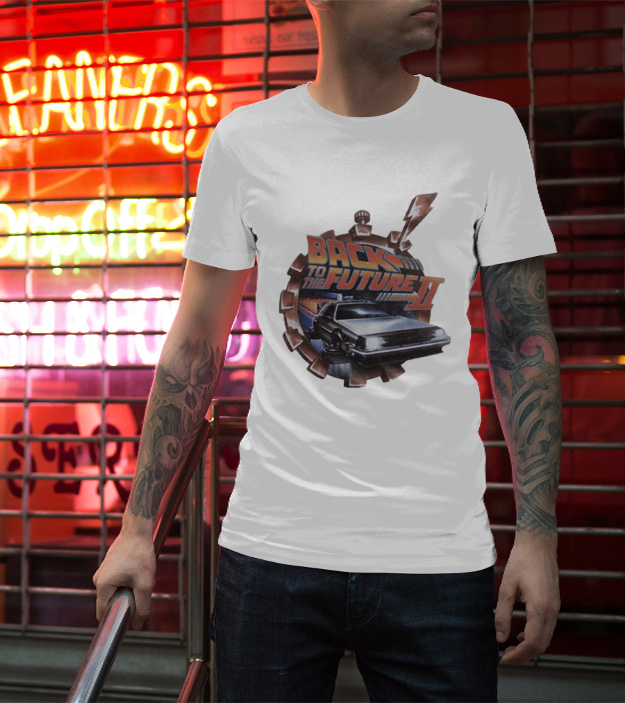 Back To The Future Part II Delorean Iconic Movie Time Travel Adventure T-Shirt