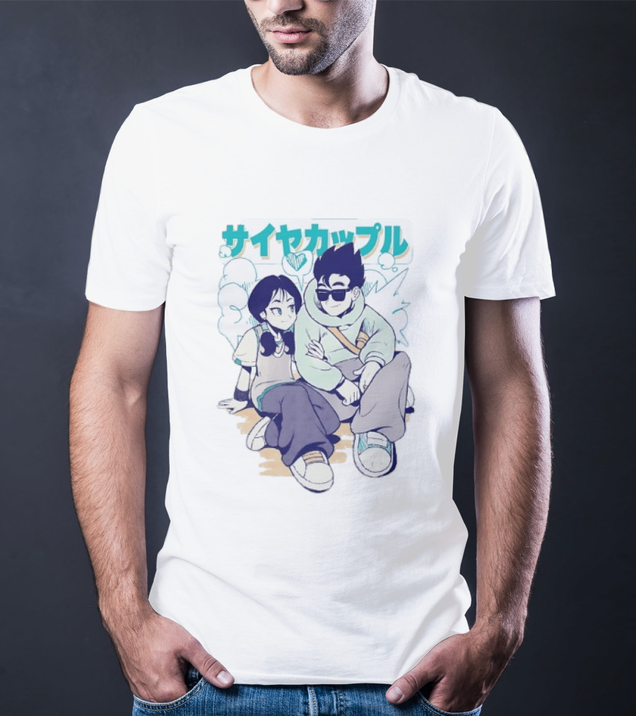 Gohan Videl Saiyan Couple Dragon Ball T-Shirt