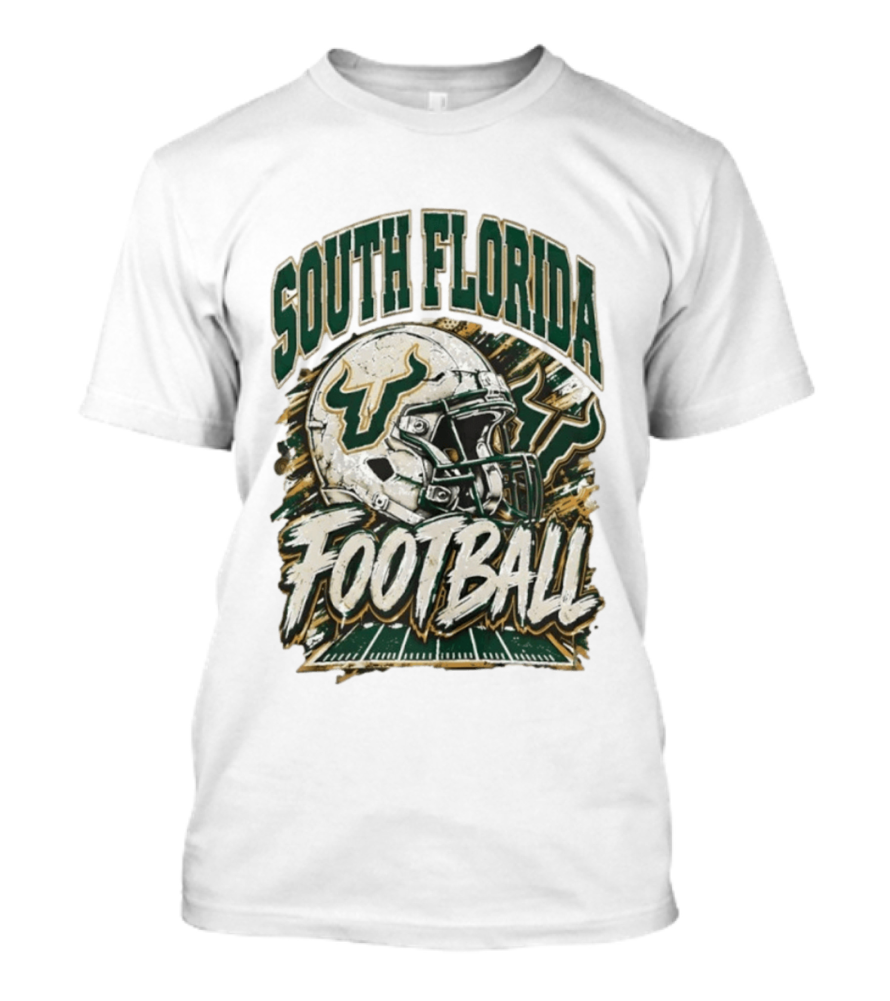 South Florida Bulls Football 90s Game Day QB Flowers Era T-Shirt