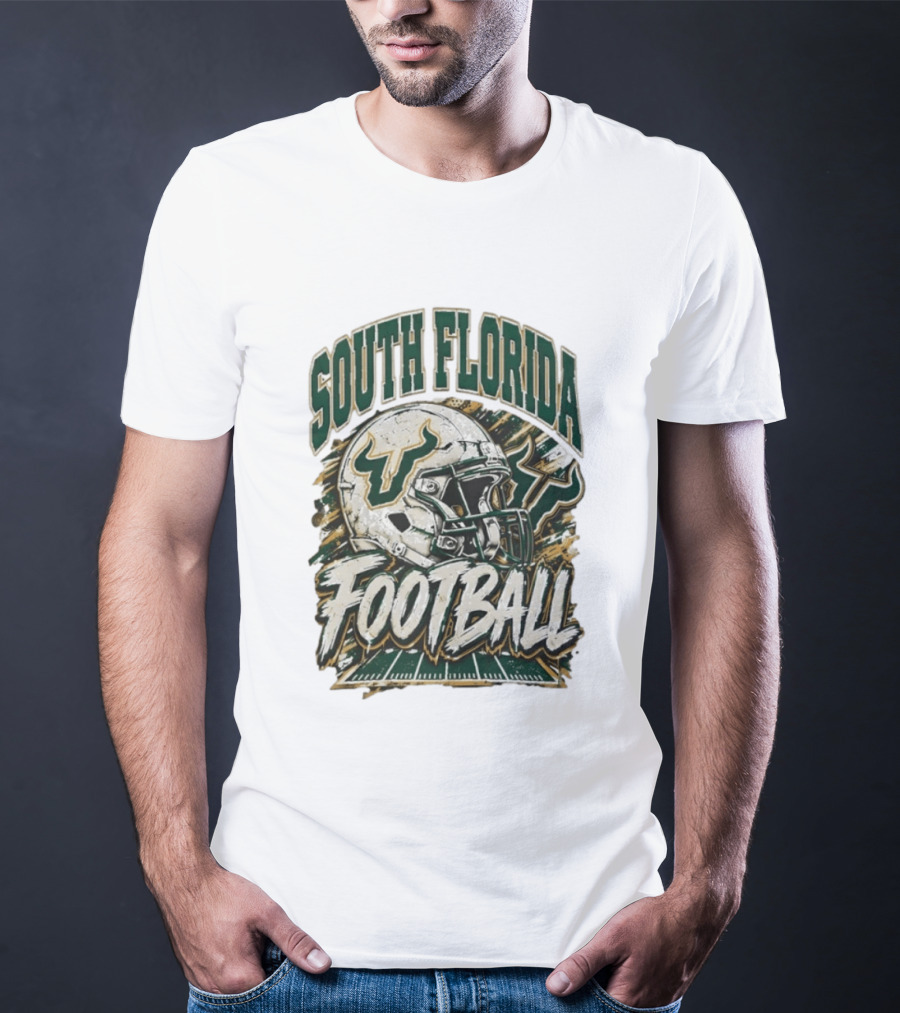 South Florida Bulls Football 90s Game Day QB Flowers Era T-Shirt