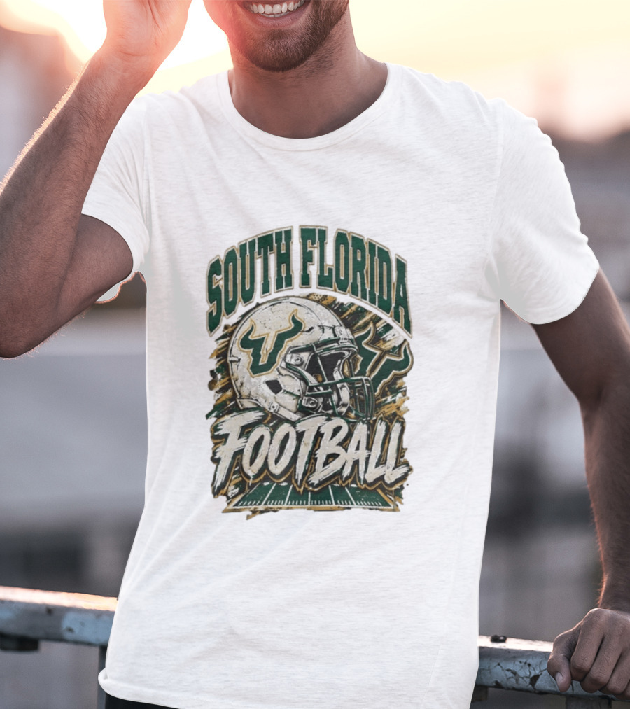 South Florida Bulls Football 90s Game Day QB Flowers Era T-Shirt