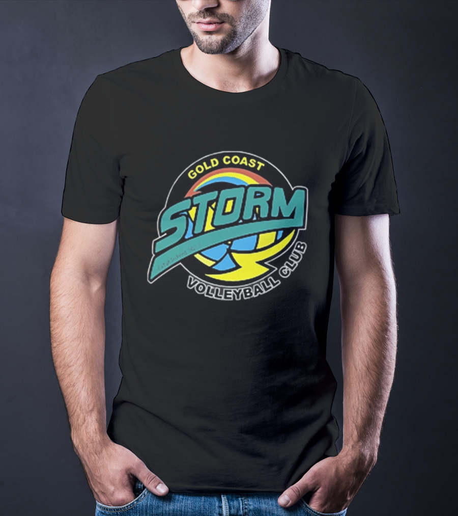 Gold Coast Storm Volleyball Club Colorful T-Shirt