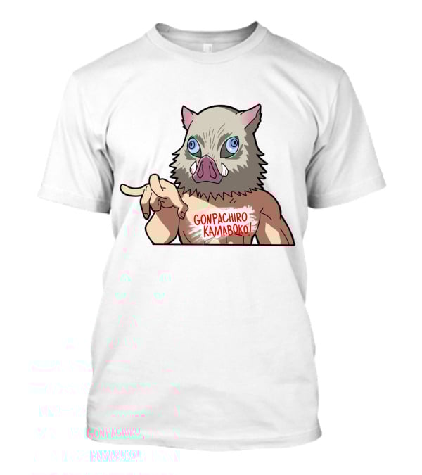 Kimetsu No Yaiba Demon Slayer Inosuke Gonpachiro Kamaboko T-Shirt