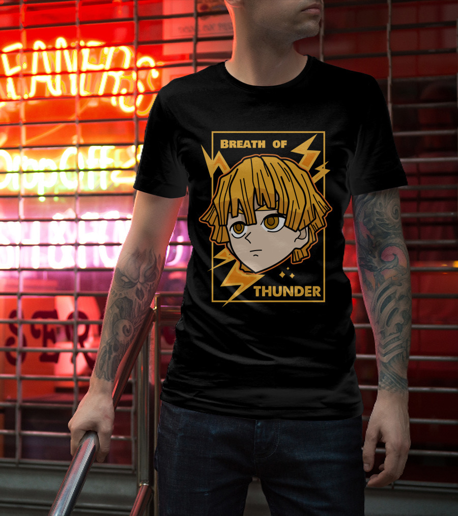Breath Of Thunder Zenitsu Kimetsu No Yaiba Demon Slayer T-Shirt