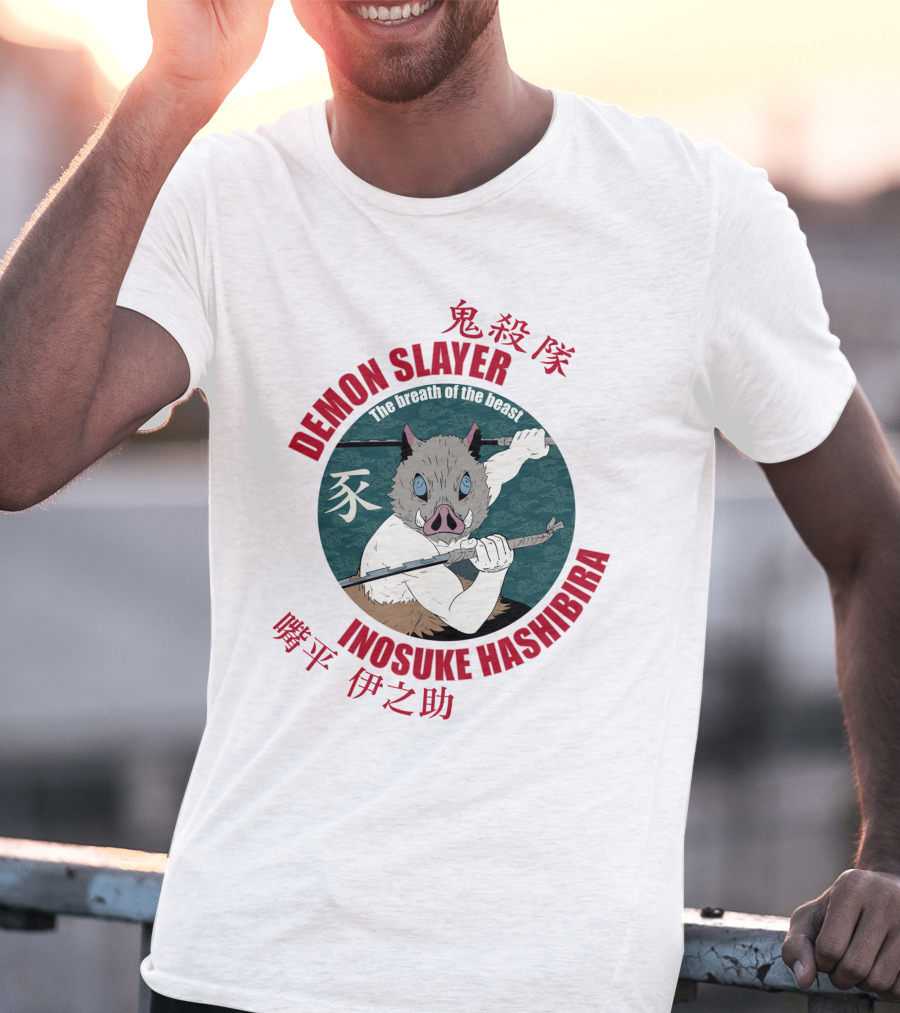 Demon Slayer Inosuke Hashibira The Breath Of The Beast Chibi Kimetsu No Yaiba T-Shirt
